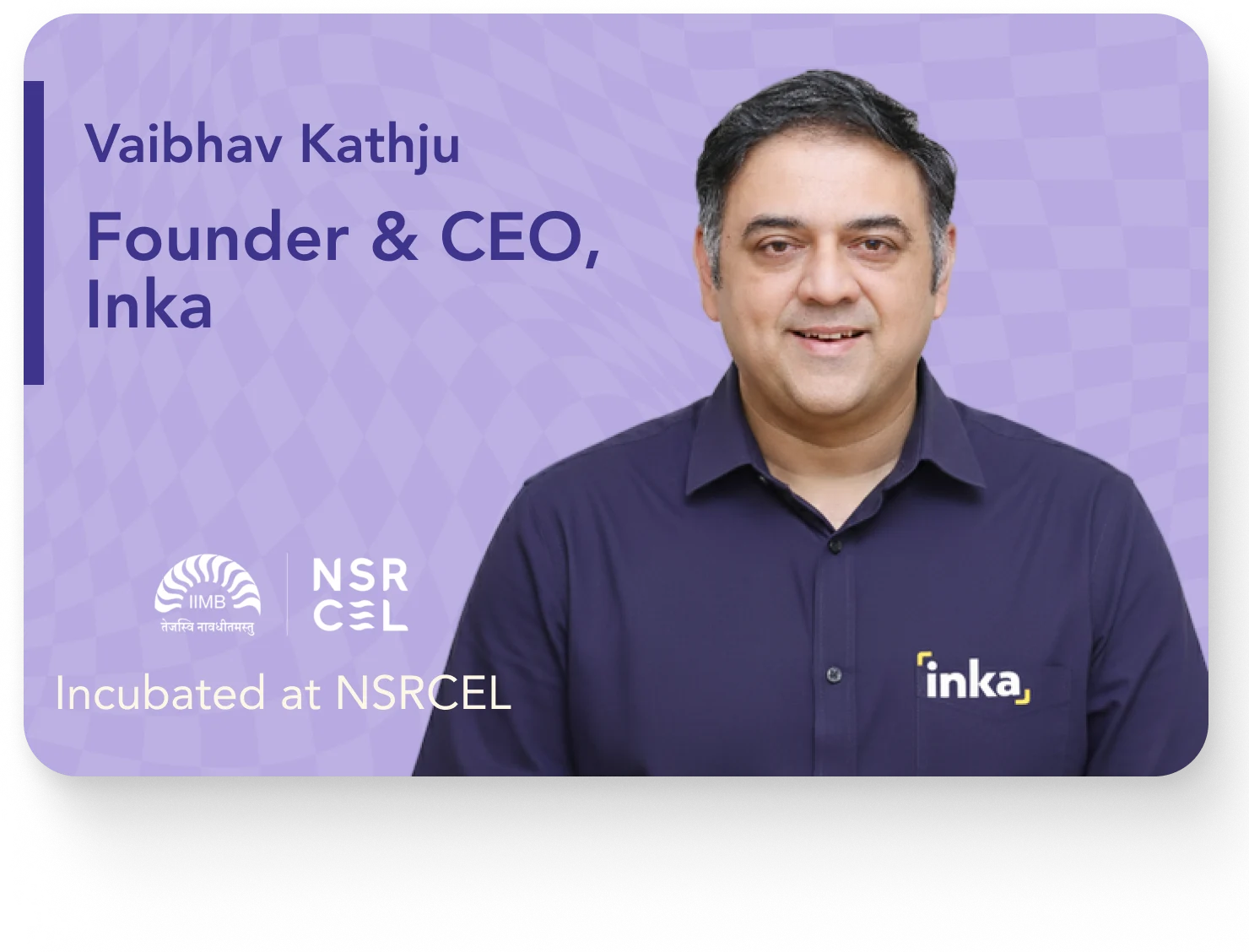 Inkapreneur — Life Insurance for Founders, portrait of Inka’s founder & CEO next to headline