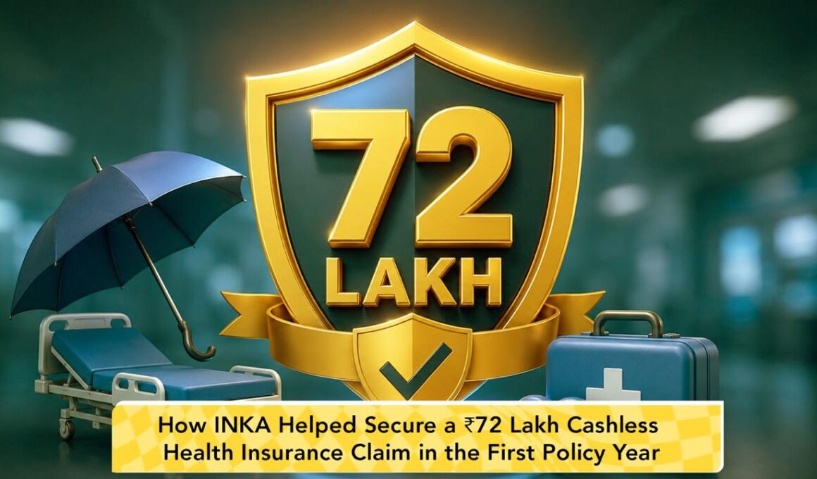 How INKA Insurance Helped Secure a ₹72 Lakh Cashless Health Insurance Claim in the First Policy Year